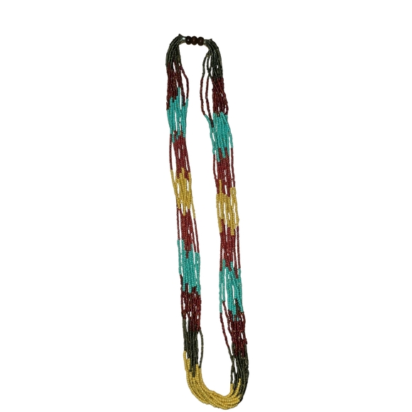 Multicolor Beaded Necklace - Picture 2 of 5